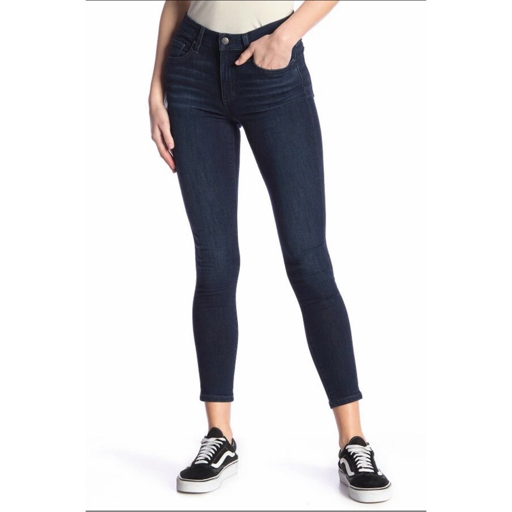 Joes Curvy Skinny Ankle Jeans in Dark Blue Alivia Wash
